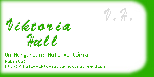 viktoria hull business card